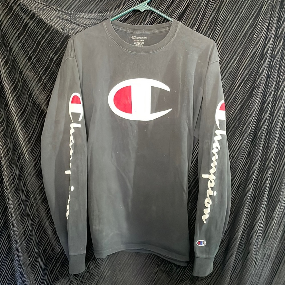 Champion Long Sleeve T-Shirt Black